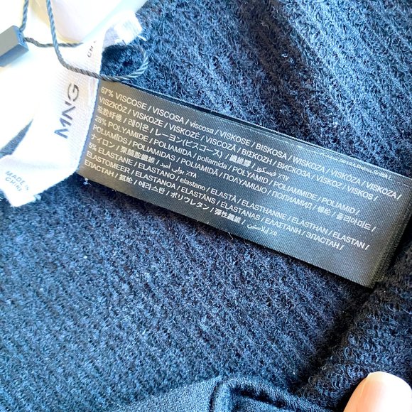 Mango Black Ribbed Bodysuit - Picture 13 of 15